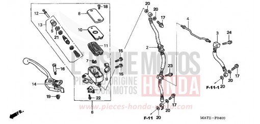 FR. BRAKE MASTER CYLINDER CBR1100XX5 de 2005